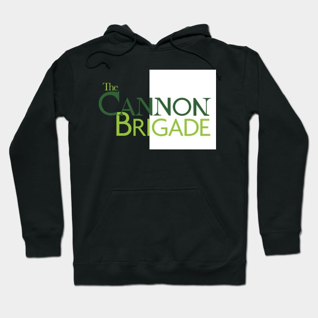 The Cannon Brigade - Logo w/ White Hoodie by OutPsyder